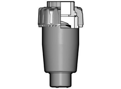 Фотография Воздухоотводный клапан VA ПВХ с муфтовыми окончаниями, EPDM, FIP d20 (DN15)