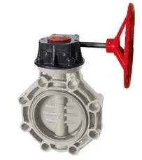 Затвор дисковый с редуктором PP-H IPS (Model A) d10"(DN250)
