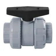 Кран шаровый ХПВХ муфтовый промышленный EPDM IPS d25 (DN20)