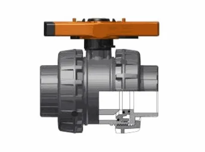 Шаровой кран общего применения VXE ХПВХ с муфтовыми окончаниями, DN65-100 d75 (DN65)